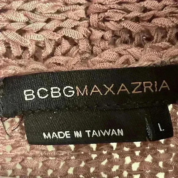 BCBG MaxAzria Chunky Cable Knit Cardigan with Belt Size Large - Picture 6 of 11